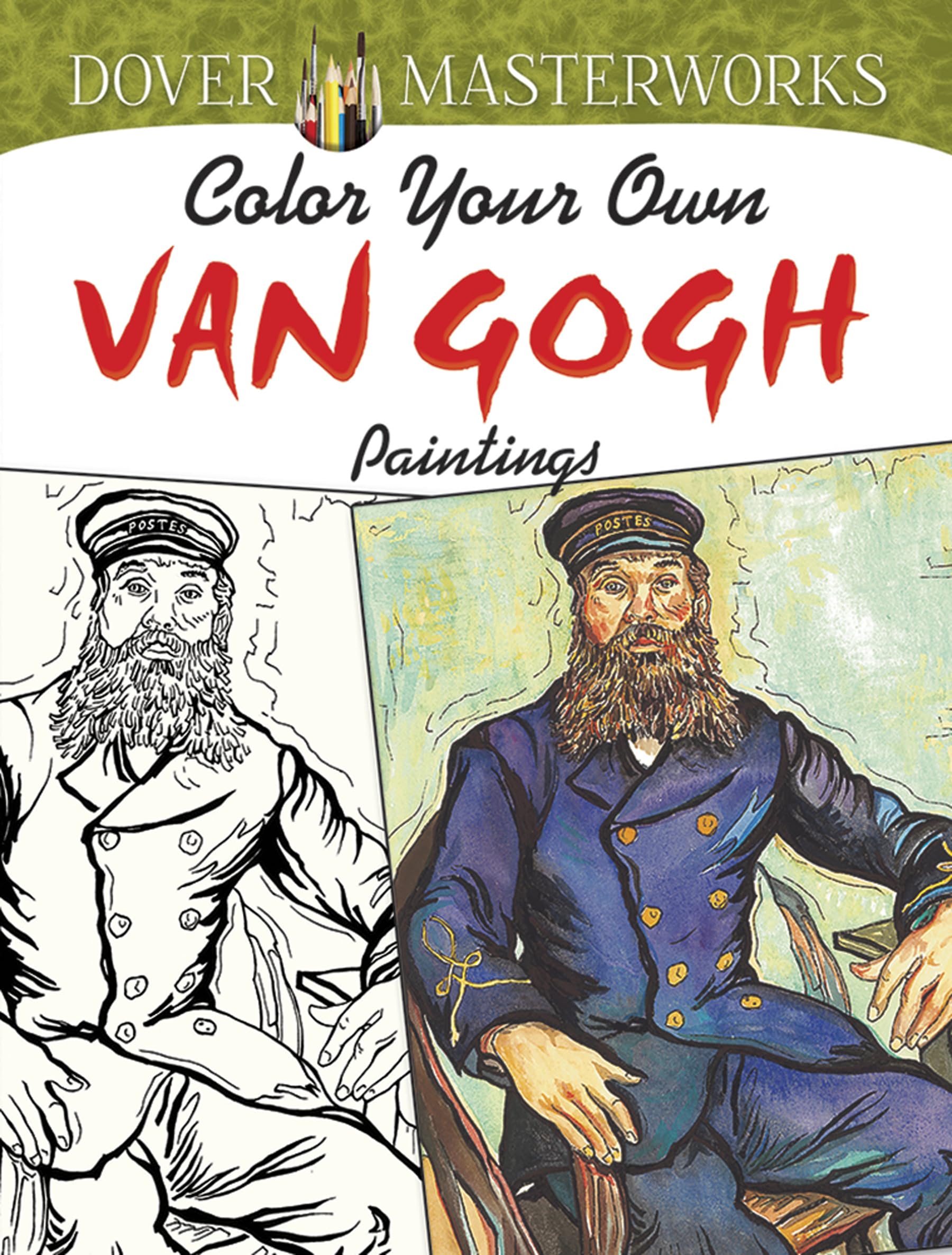 Dover Masterwork Color Your Own Van Gogh Painting Book (Adult Coloring Books: Art & Design)-used
