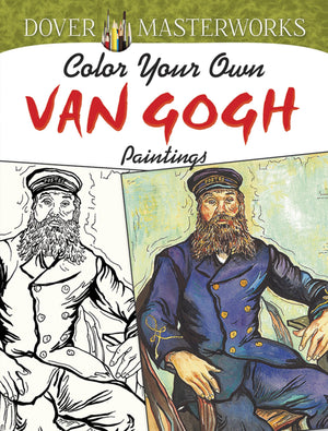 Dover Masterwork Color Your Own Van Gogh Painting Book (Adult Coloring Books: Art & Design)-used