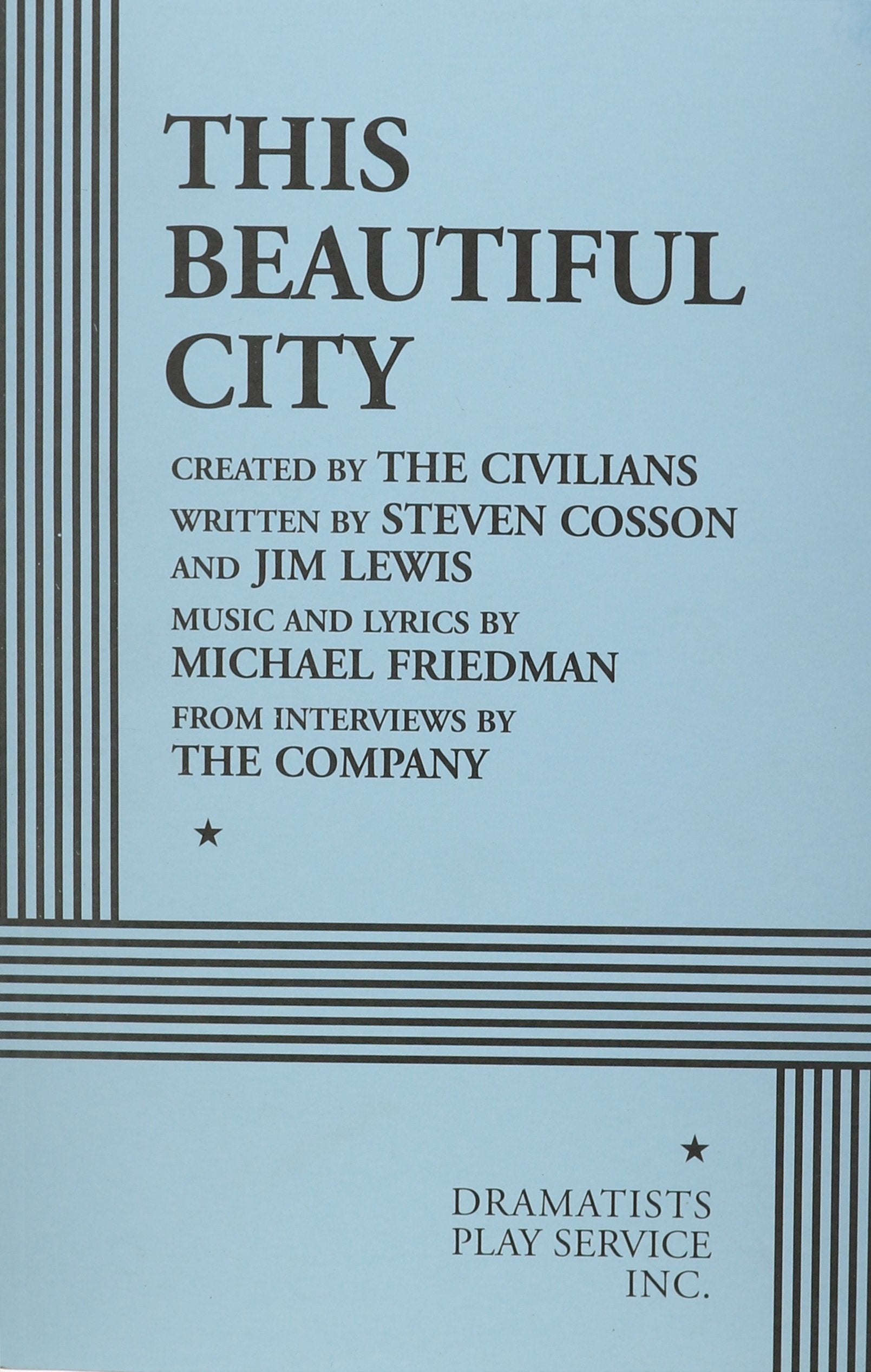 This Beautiful City  Acting Edition,Used