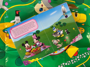 Phidal Disney Junior Minnie My Busy Books - Storybook with 10 Figurines & Playmat, Model 276432250X