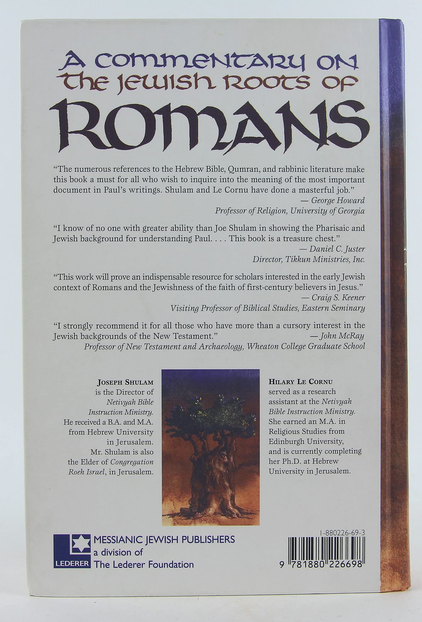 A Commentary on the Jewish Roots of Romans,New