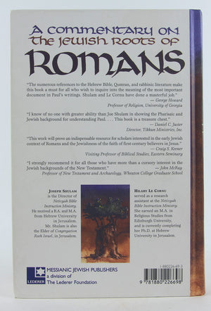 A Commentary on the Jewish Roots of Romans,New