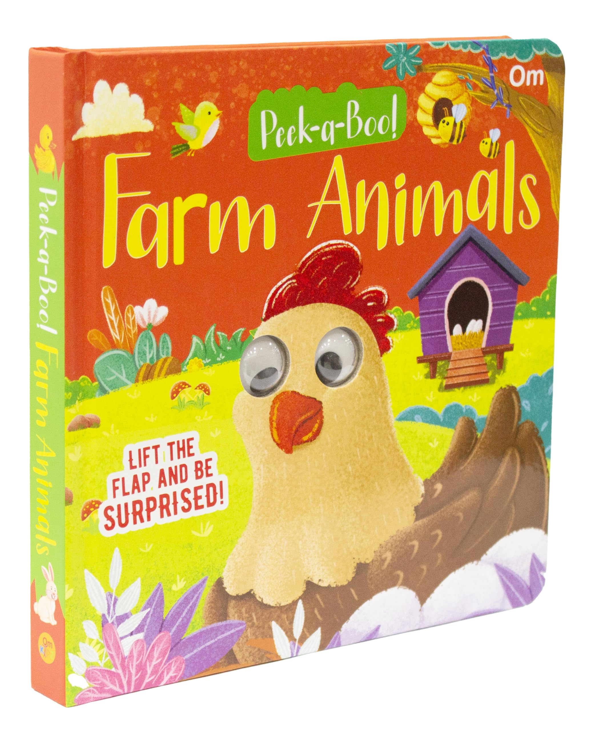 Peek-A-Boo! Farm Animals Board Book For Children: Lift The Flap Fun Book For Babies & Toddlers | Interactive Early Learning | Lift, Look & Learn | ... | First Farm Animal Book For Little Hands