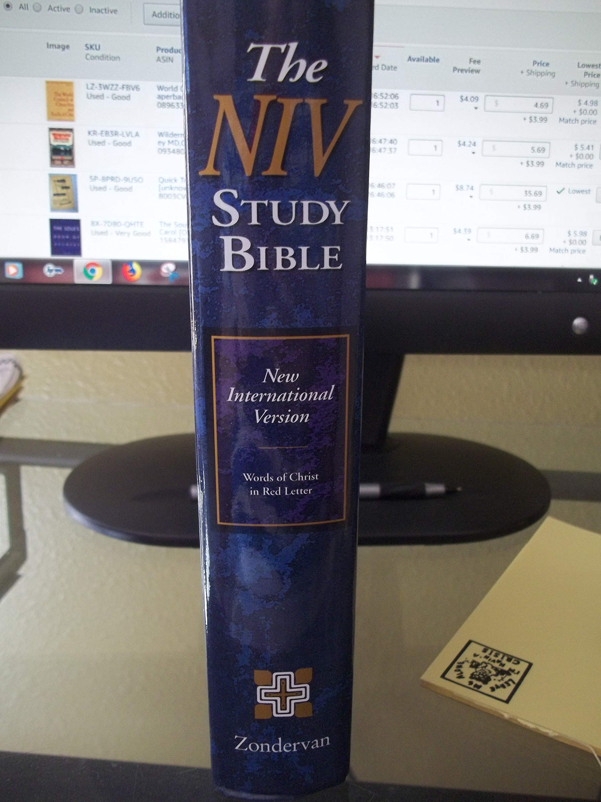NIV Study Bible, Red Letter Edition,New