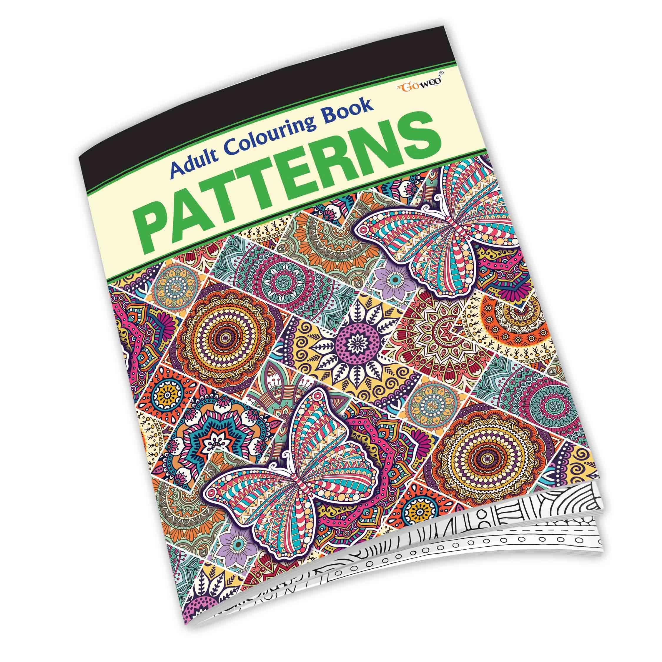 Patterns - Adult Colouring Book : Stress Relief With Coloring Book, Relaxing Coloring Pages For Adults, Creative Art Coloring Book For Stress Relief