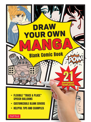 Draw Your Own Manga: Blank Comic Book (With 21 Different Templates),Used