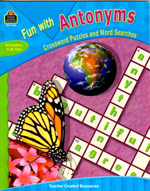 Fun with Antonyms  Crossword Puzzles and Word Searches,Used