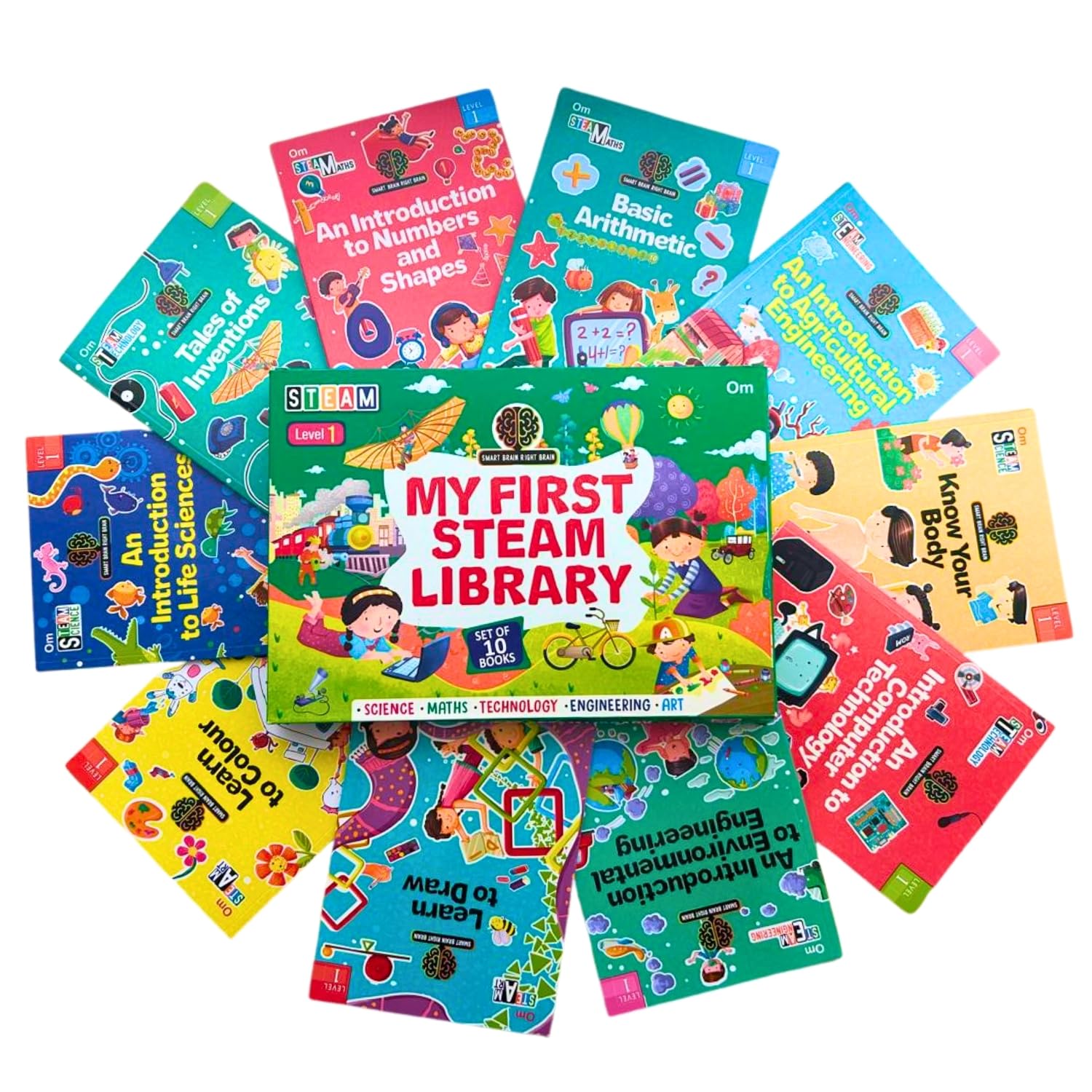 Encyclopedia: My First Steam Library Of Science, Technology, Engineering, Art And Maths Level-1 (Set Of 10 Books)