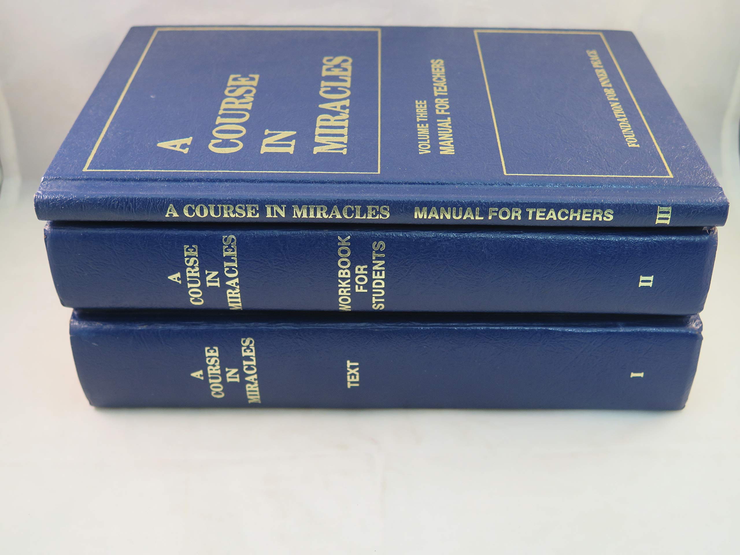 A Course In Miracles, Manual For Teachers (3 Volumes),Used