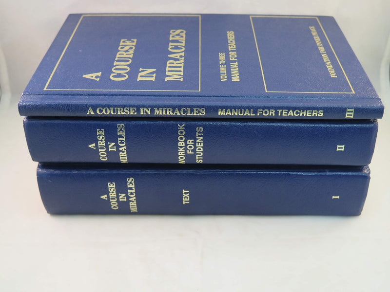 A Course In Miracles, Manual For Teachers (3 Volumes),Used