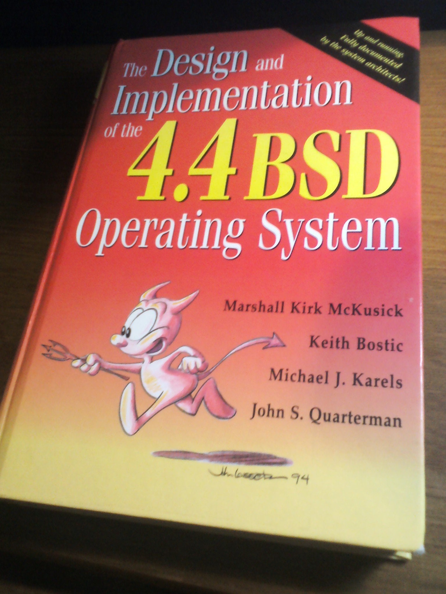 The Design and Implementation of the 4.4Bsd Operating System,Used