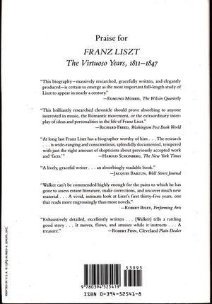 Franz Liszt, Vol. 2: The Weimar Years, 18481861,Used