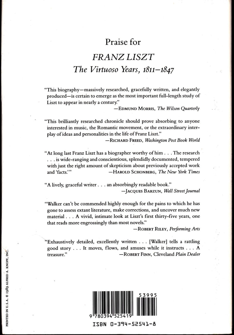 Franz Liszt, Vol. 2: The Weimar Years, 18481861,Used