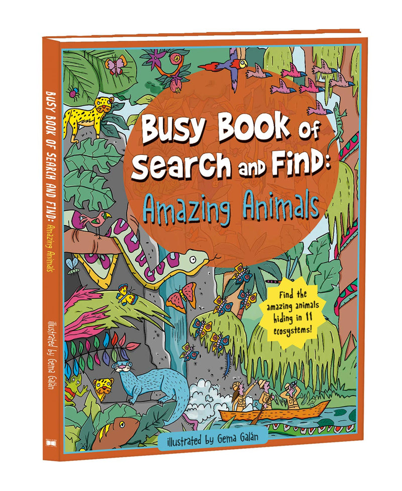 Busy Book of Search and Find: Amazing Animals  An Activity Book for Kids,Used