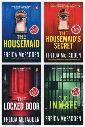 Freida McFadden 4 Books Collection set: The Housemaid, The Housemaids Secret, The Locked Door & The Inmate