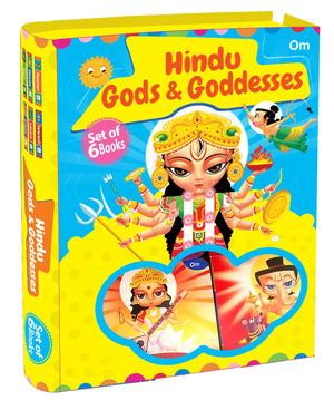 Board Book: Hindu Gods & Goddesses Boxset - Set Of 6 Books - Indian Mythology Story Books For Kids - Durga, Lakshmi, Saraswati, Ganesha, Hanuman And Krishna - Age For 3 To 5 Years Old