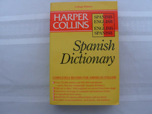 Harper Collins Spanish Dictionary College Edition,Used
