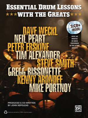 Drum Lessons With The Greats  Complete: Book & 2 Cds,Used