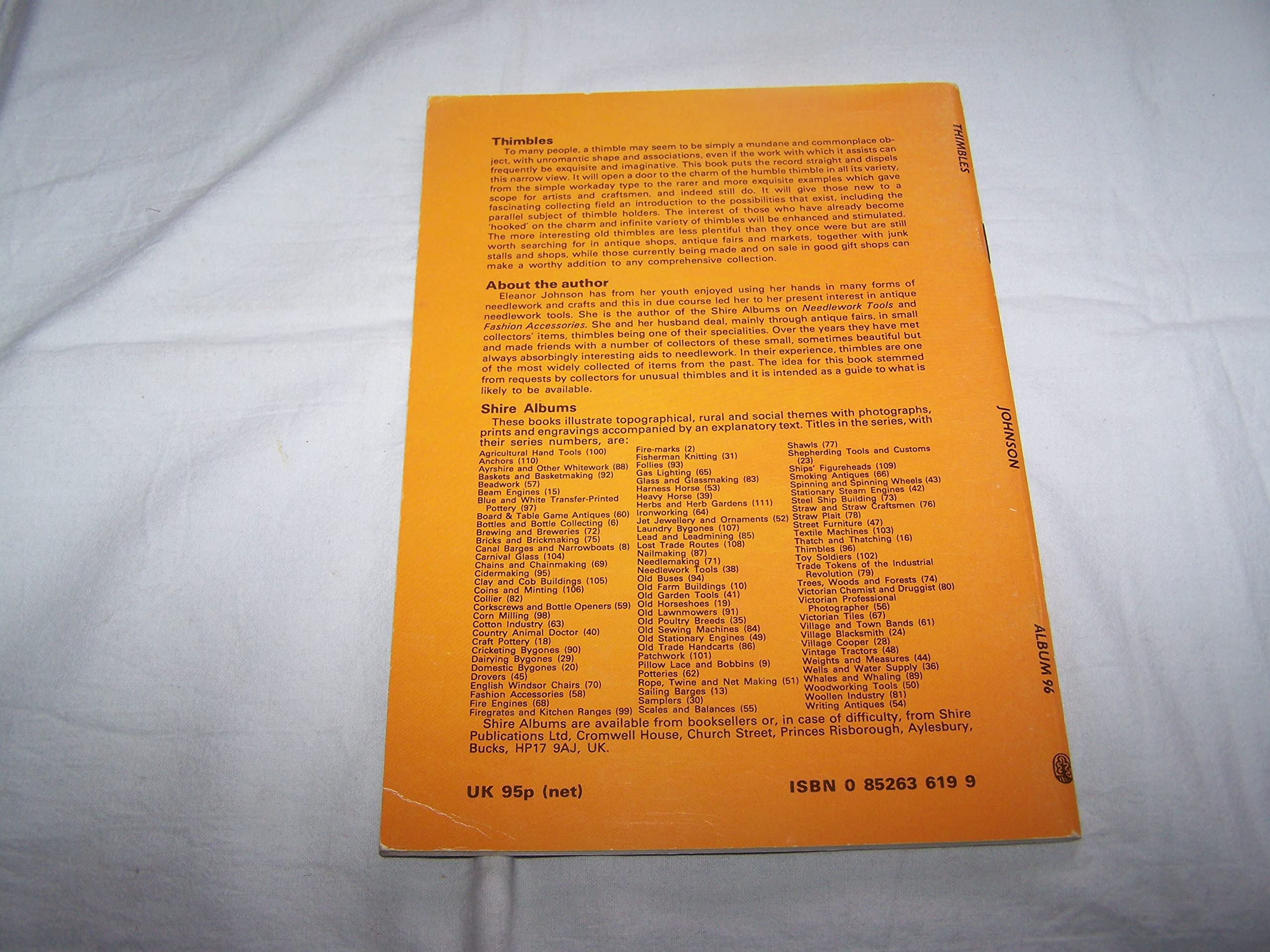 Thimbles (Shire Album #96),Used