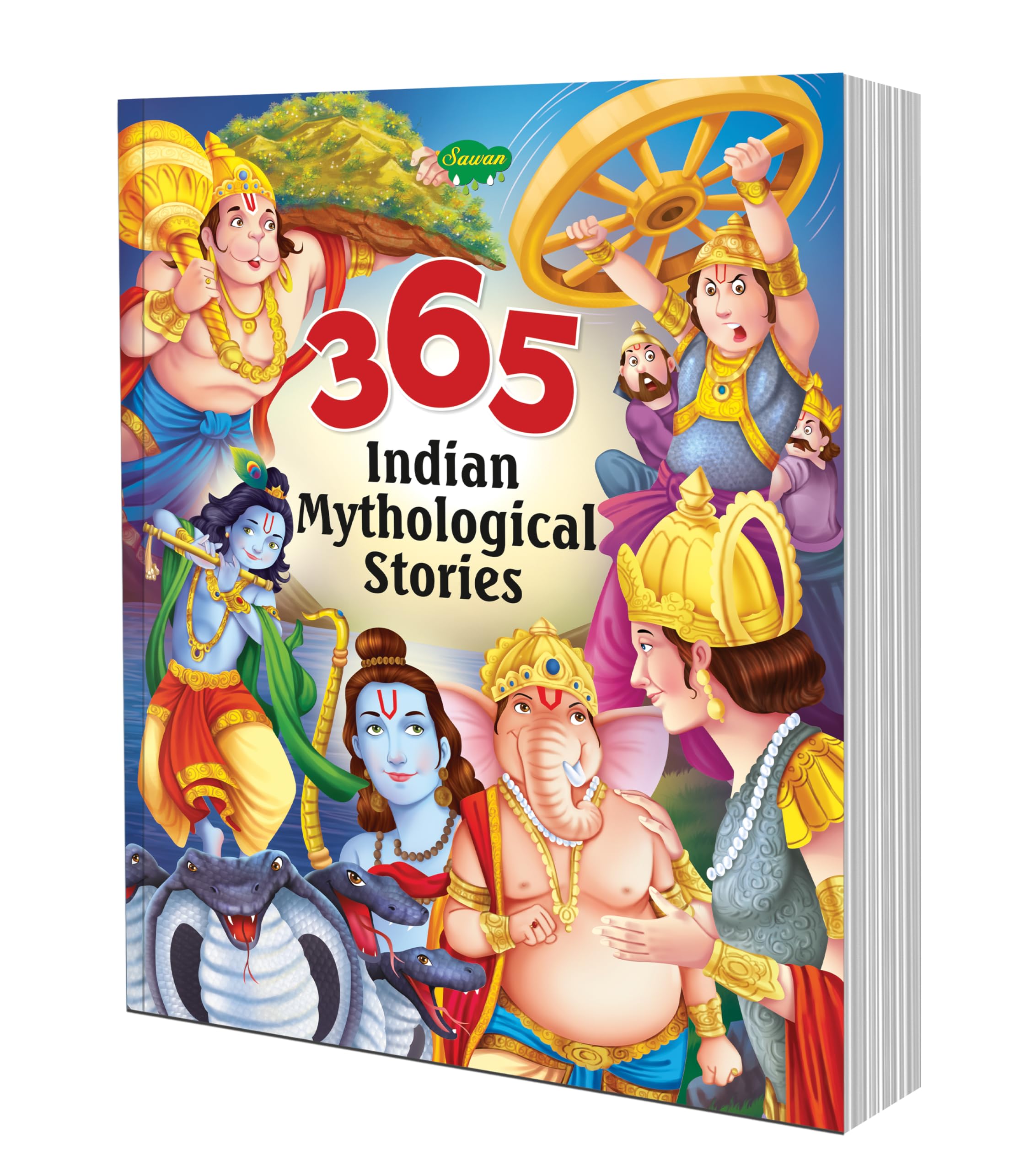 365 Indian Mythological Stories (Paperback) : Early Learning Story Book, Kids Educational Books, Story Book For Kids For Ages (3-12)