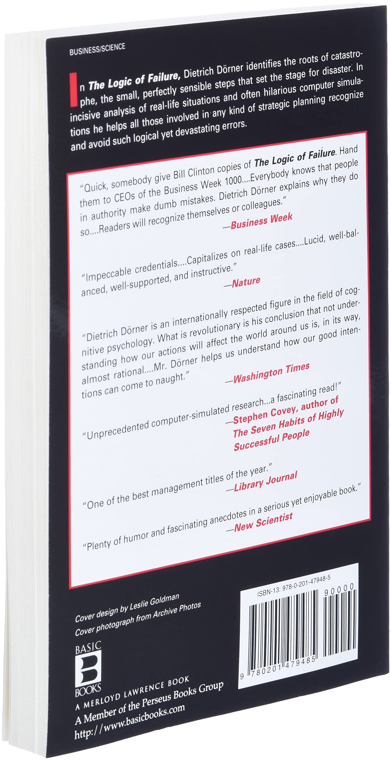 The Logic Of Failure: Recognizing And Avoiding Error In Complex Situations,Used