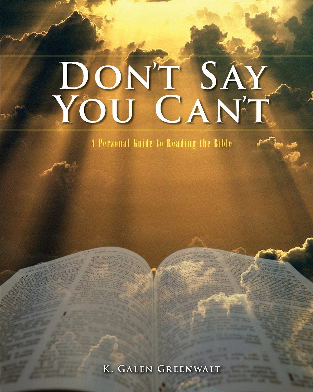Don't Say You Can't: A Personal Guide to Reading the Bible,Used