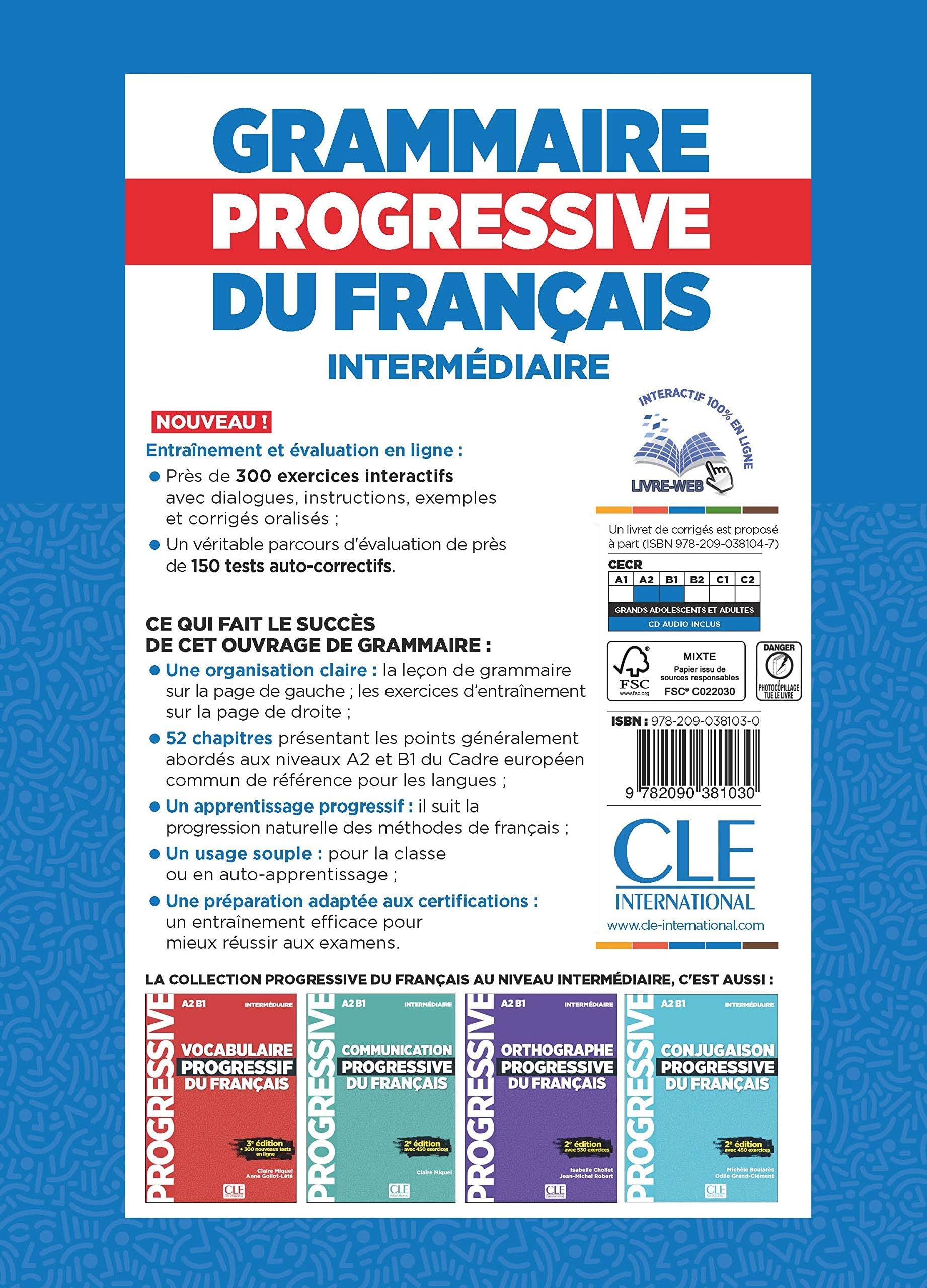 Grammaire Progressive Du Francais  Nouvelle Edition: Livre Intermediaire (French Edition)