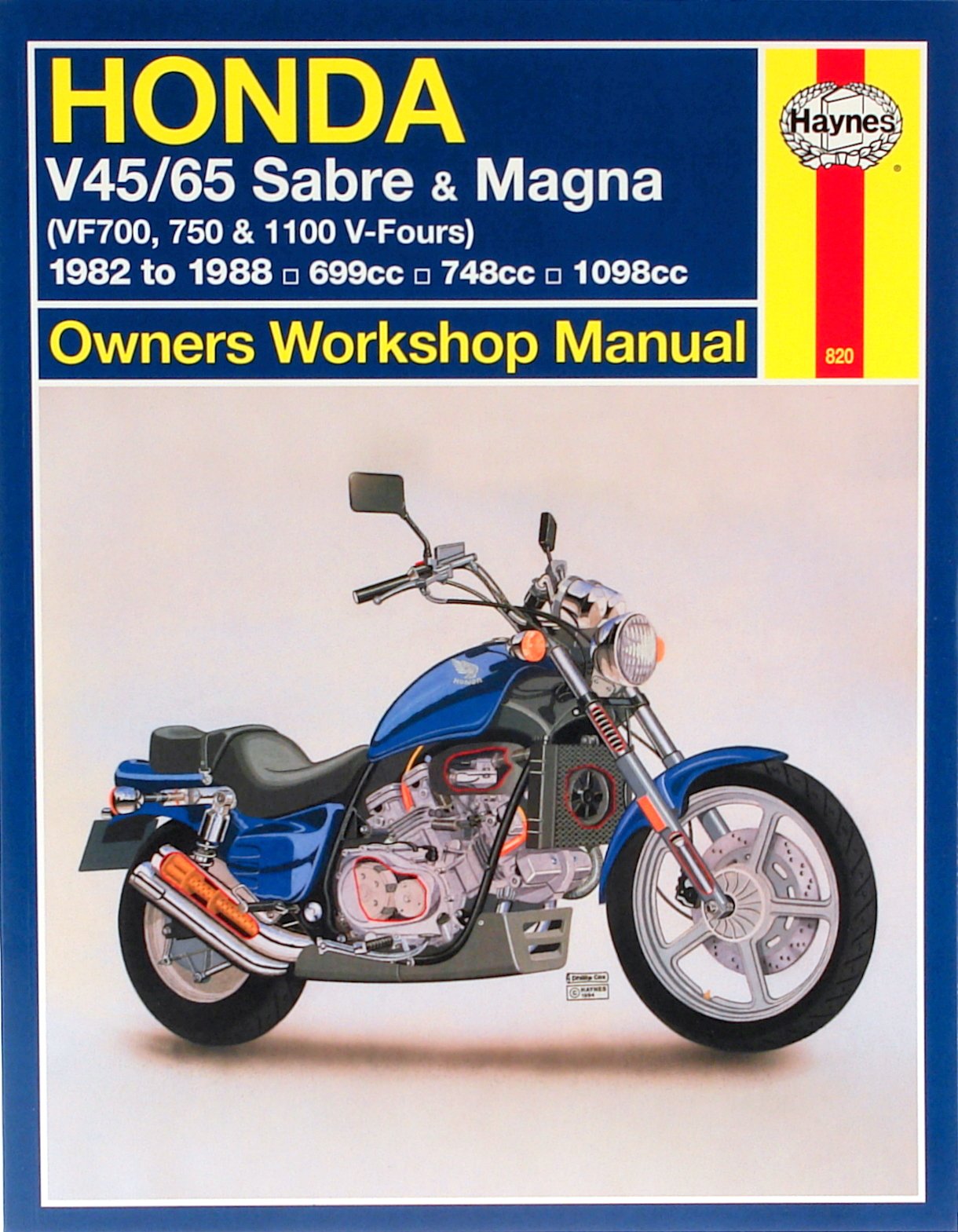 Honda V45/65 Sabre & Magna (82  88) Haynes Repair Manual