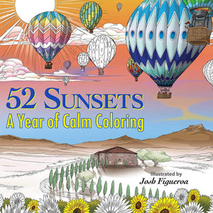 52 Sunsets: A Year of Calm Coloring,Used