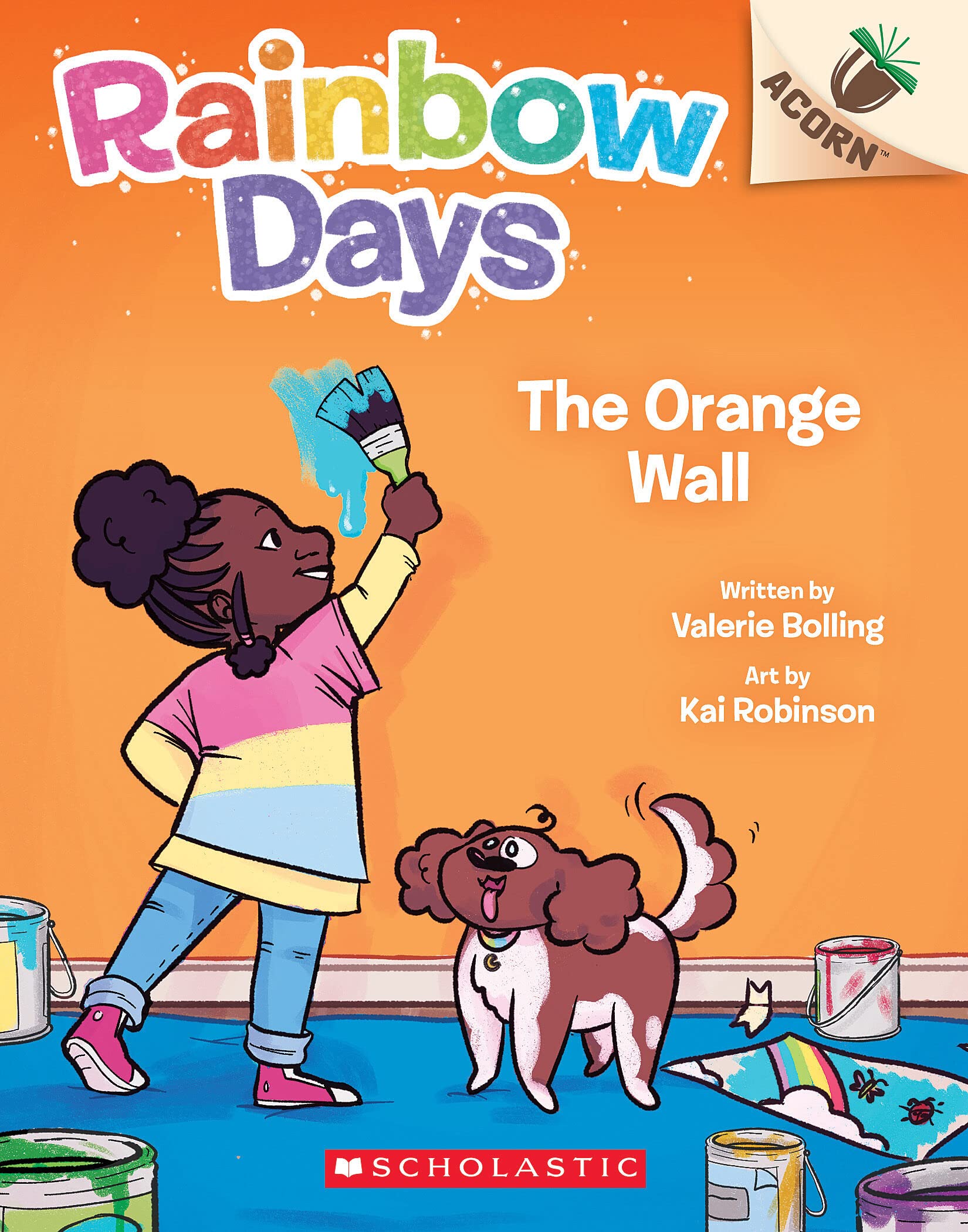The Orange Wall: An Acorn Book (Rainbow Days #3),New
