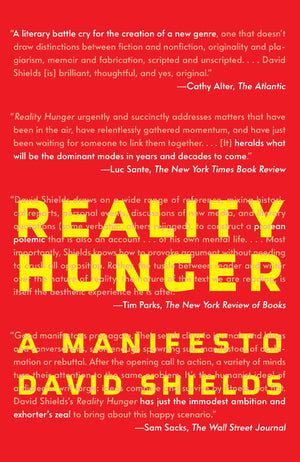 Reality Hunger: A Manifesto,Used