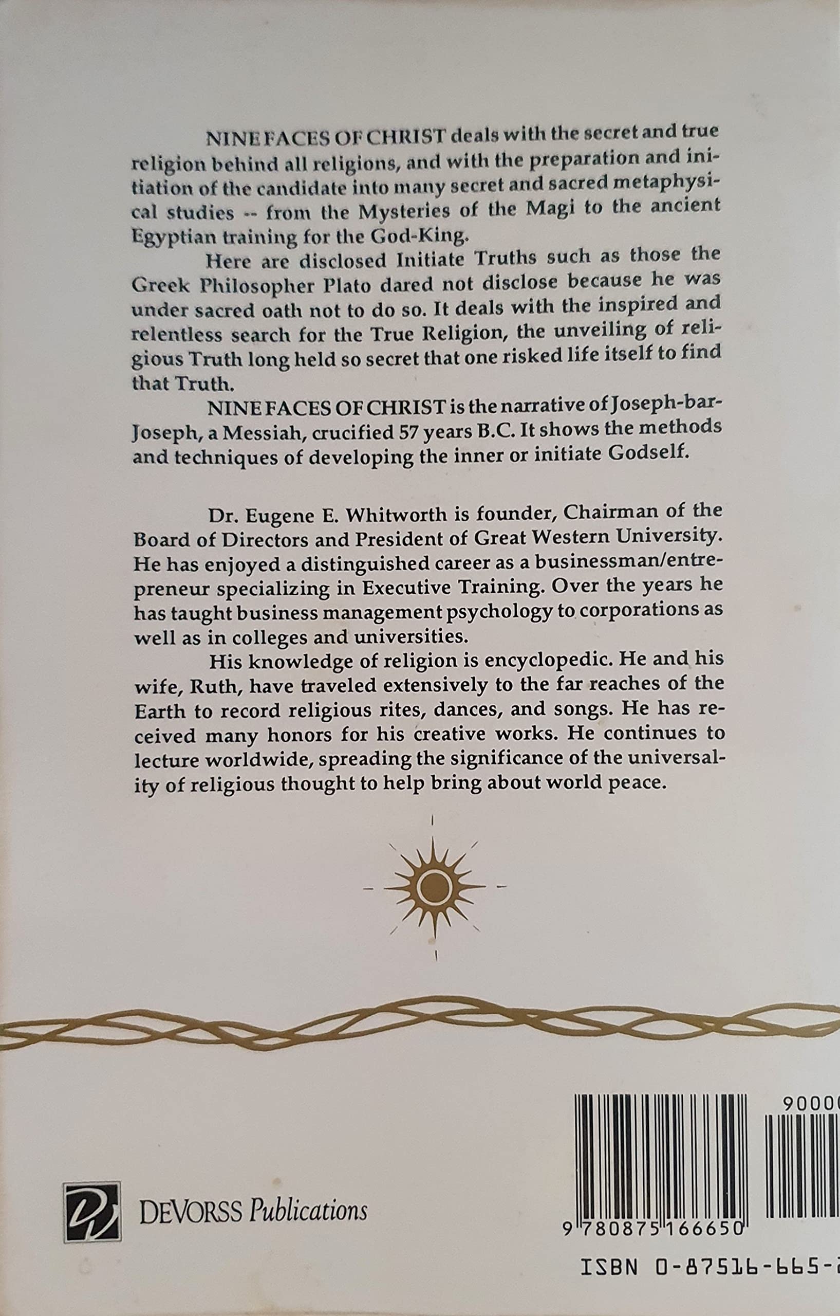 Nine Faces of Christ: Quest of the True Initiate,New