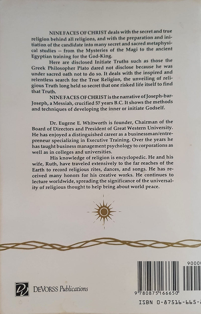 Nine Faces Of Christ: Quest Of The True Initiate,Used