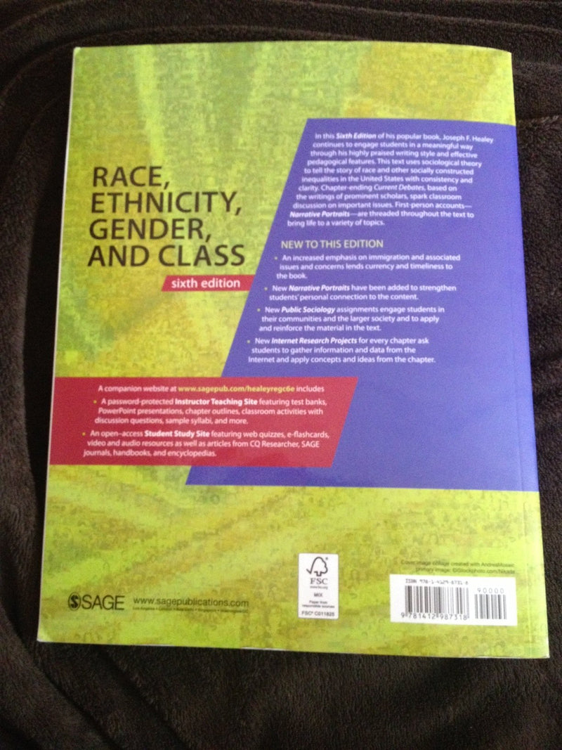 Race, Ethnicity, Gender, and Class: The Sociology of Group Conflict and Change,Used