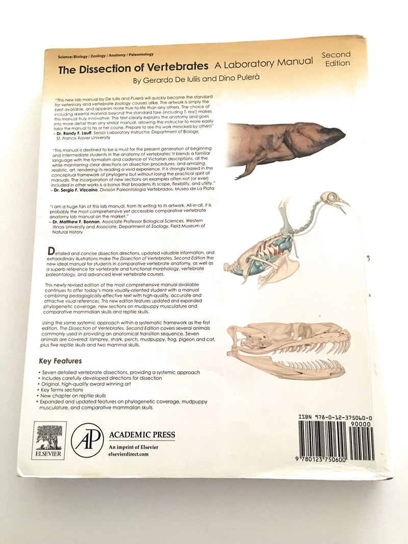 The Dissection of Vertebrates,Used