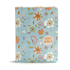 CSB Journal and Draw Bible for Kids, Blue, Black Letter, SingleColumn, Wide Margins, Journaling Space, Illustrations, Reading P,Used