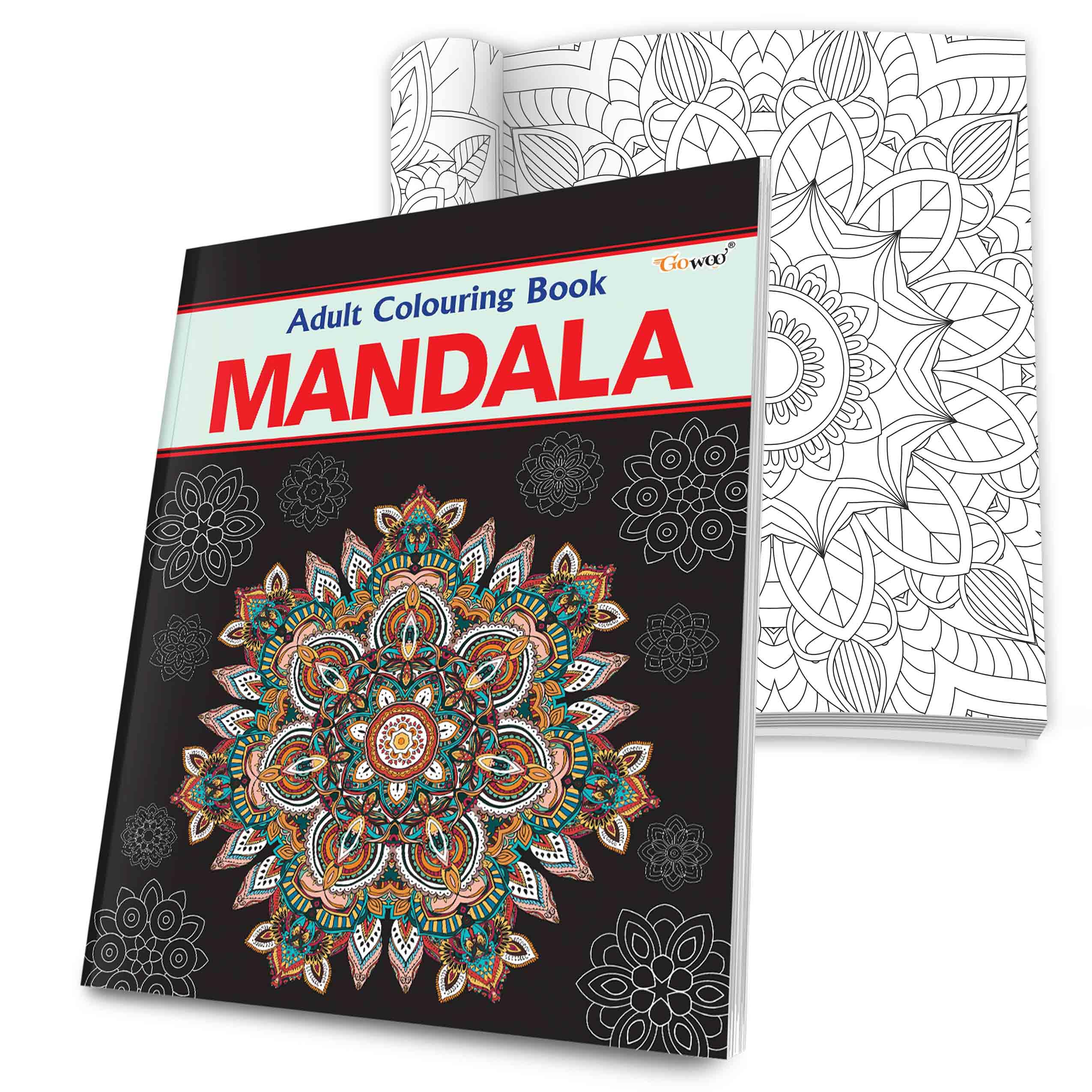 Mandala - Adult Colouring Book : Creative Coloring Book For Adults, Mandala Designs For Calmness, Mindful Colouring Pages, Colorful Designs For Adults