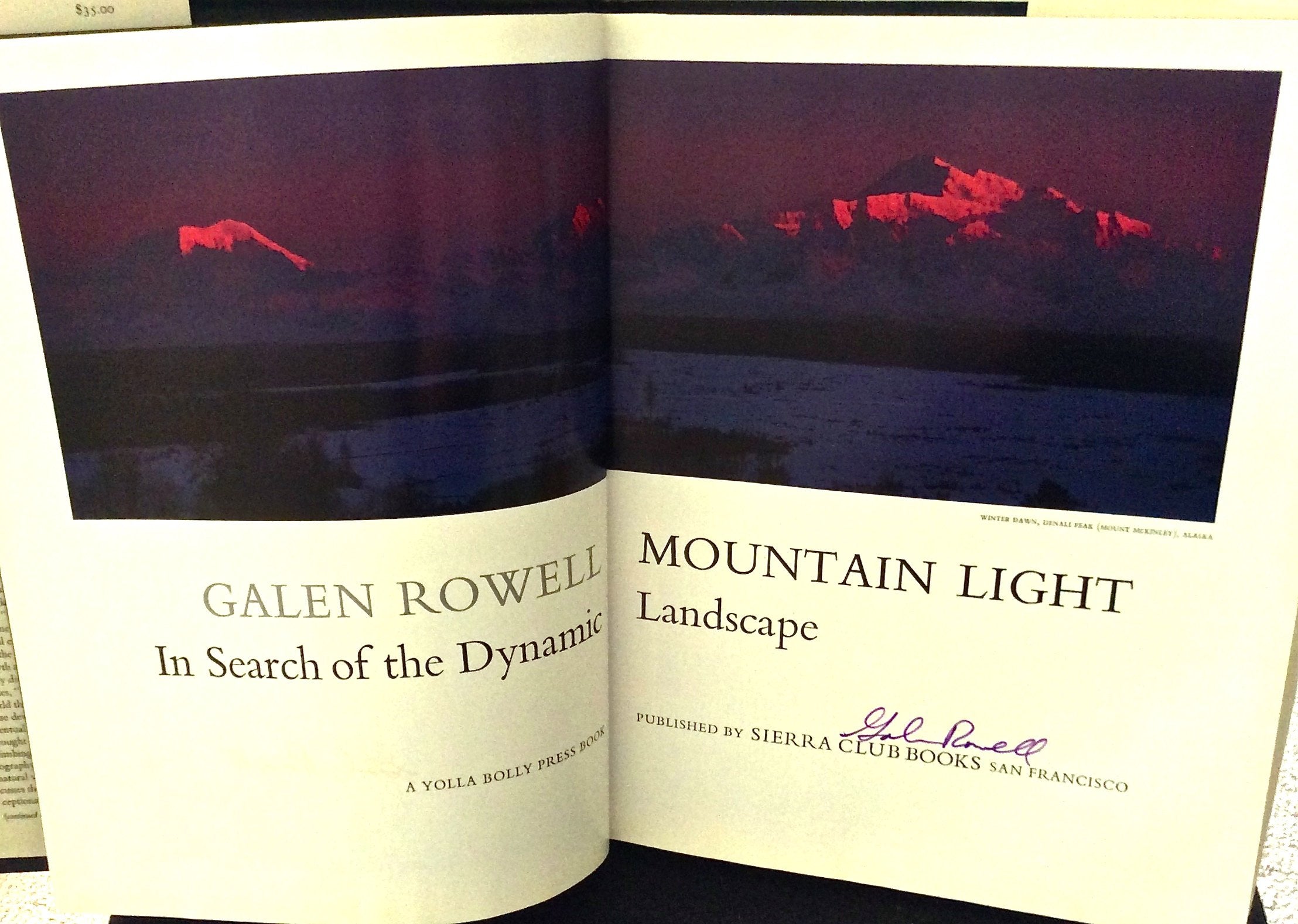 Mountain Light: In Search of the Dynamic Landscape,New