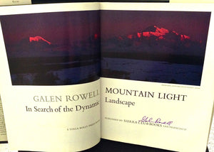Mountain Light: In Search of the Dynamic Landscape,Used
