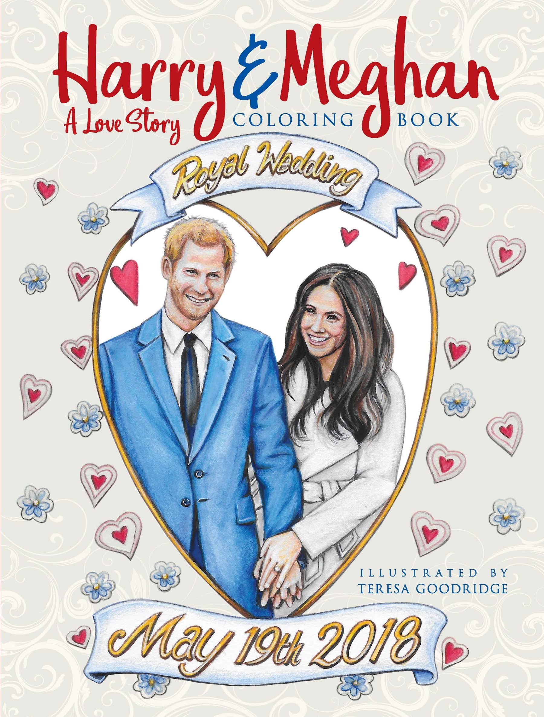 Harry and Meghan: A Love Story Coloring Book,Used