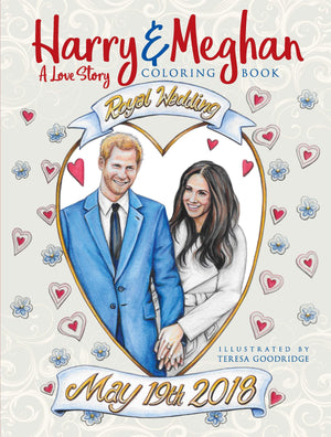 Harry and Meghan: A Love Story Coloring Book,Used