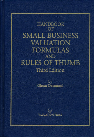 Handbook of Small Business Valuation Formulas and Rules of Thumb/Third Edition,Used