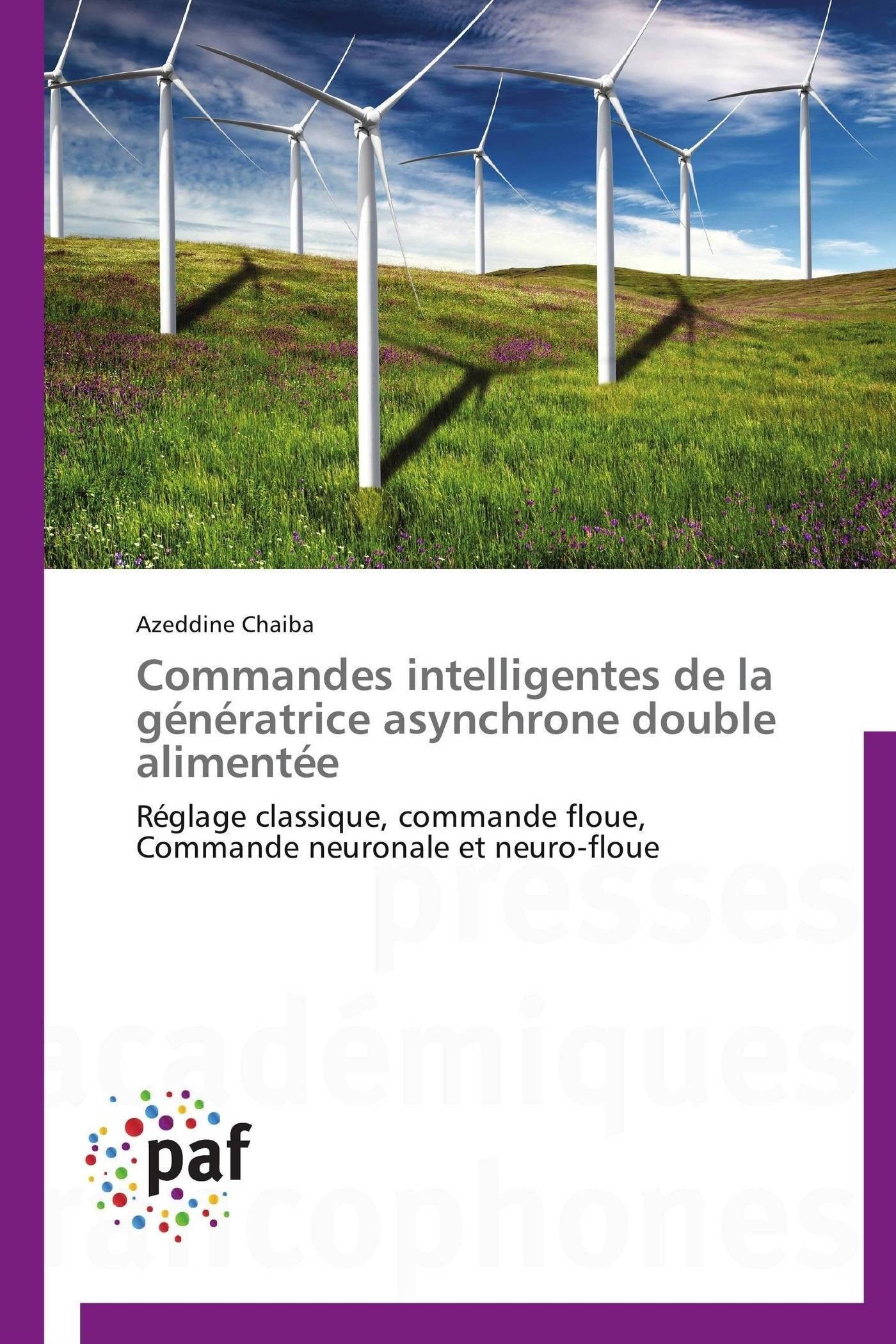 Commandes intelligentes de la gnratrice asynchrone double alimente: Rglage classique, commande floue, Commande neuronale,Used
