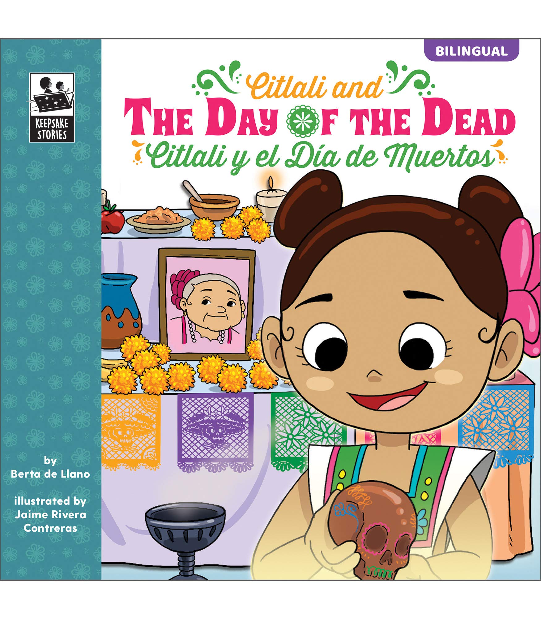 Carson Dellosa Citlali y el Dia de Muertos (Citlali and the Day of the Dead), Bilingual Childrens Book Spanish/English, Guided R,Used