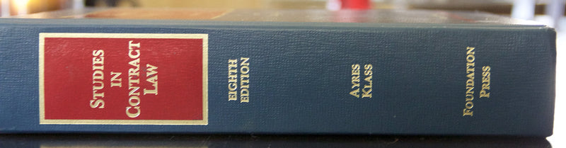 Studies in Contract Law (University Casebook Series),Used