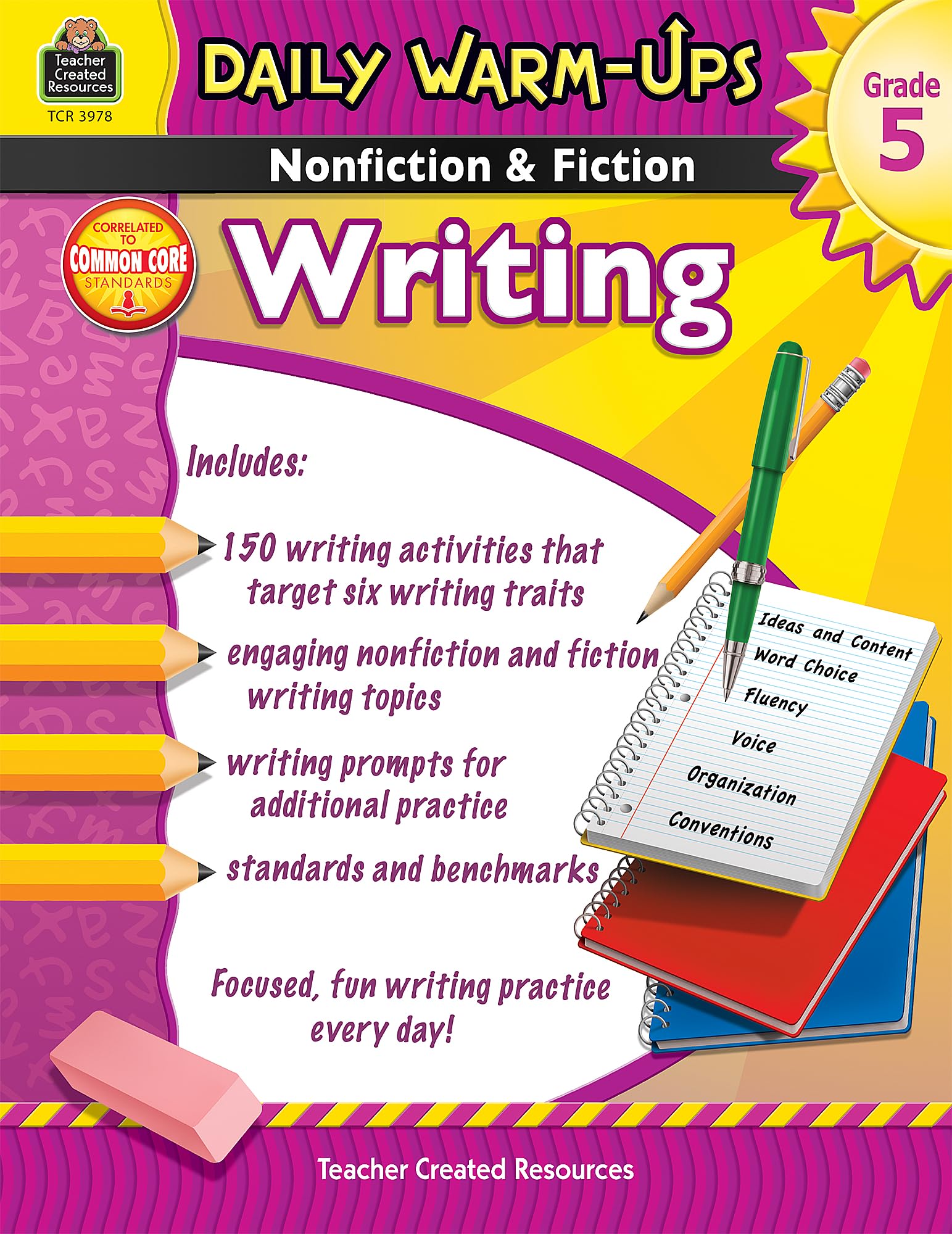 Daily Warmups: Nonfiction & Fiction Writing Grd 5: Nonfiction & Fiction Writing Grd 5,Used