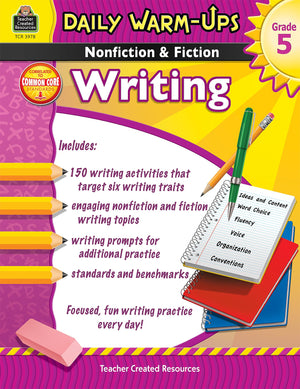 Daily Warmups: Nonfiction & Fiction Writing Grd 5: Nonfiction & Fiction Writing Grd 5,Used