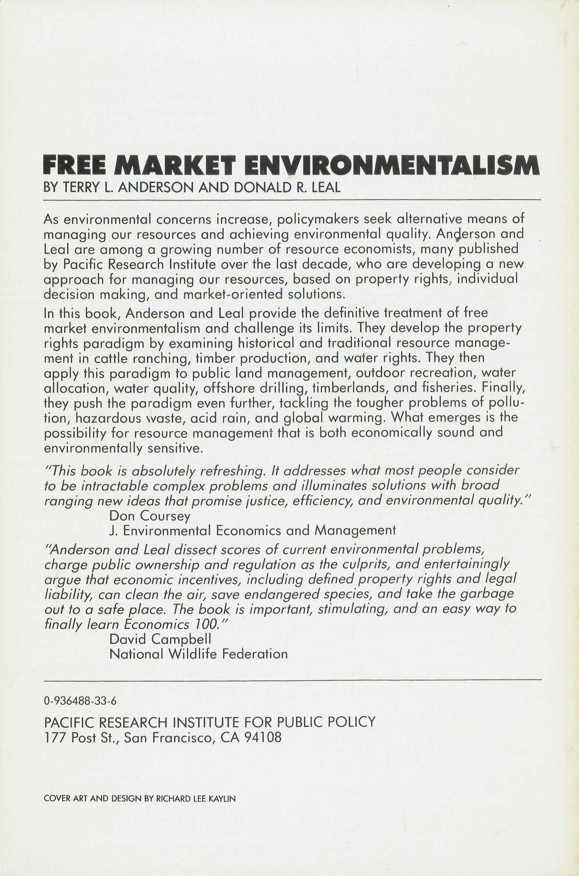 Free Market Environmentalism