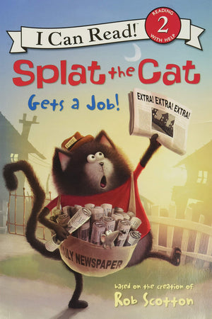 Splat The Cat Gets A Job! (I Can Read Level 2)-new