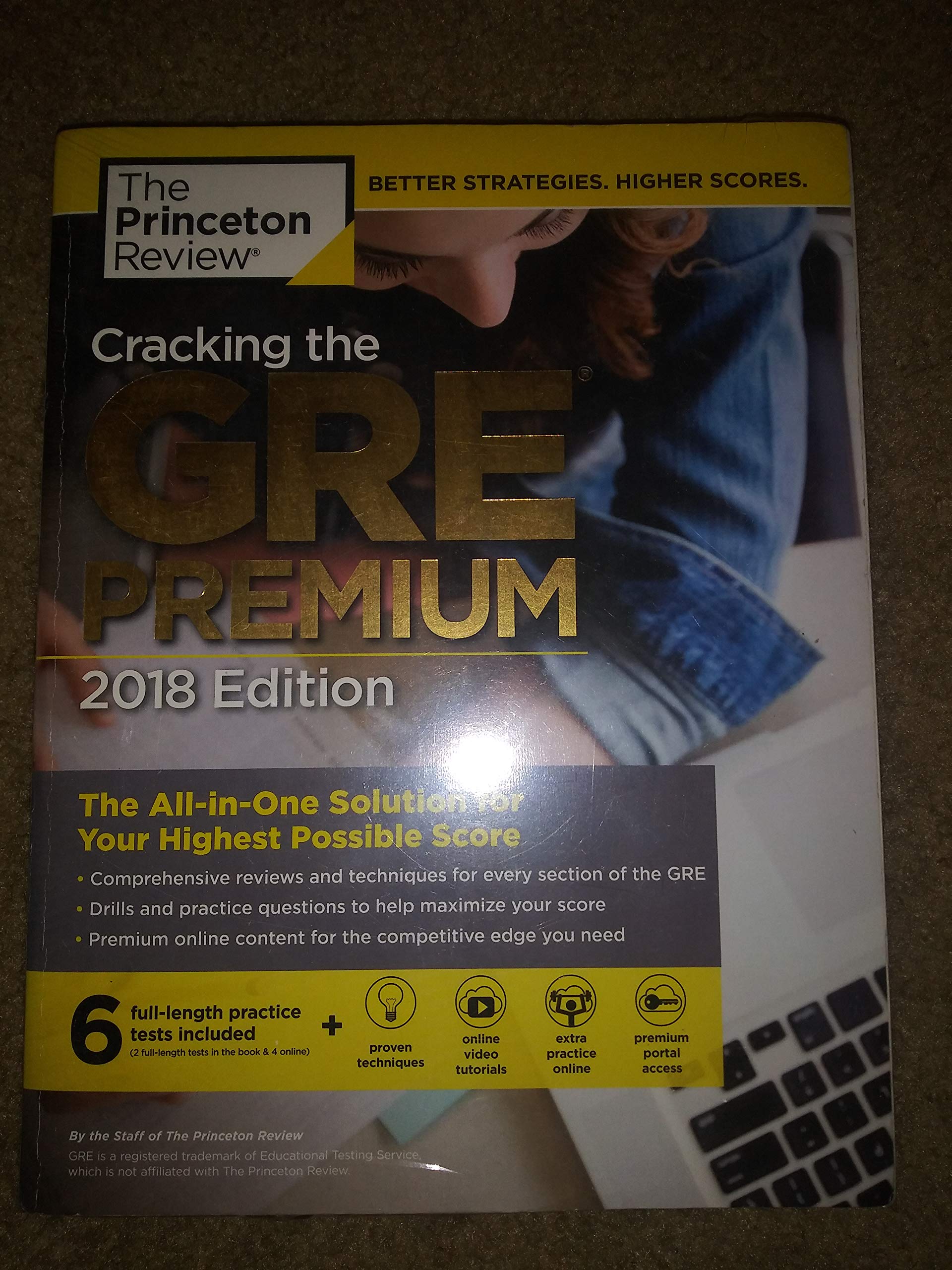 Cracking the GRE Premium Edition with 6 Practice Tests, 2018: The AllinOne Solution for Your Highest Possible Score (Graduate ,Used